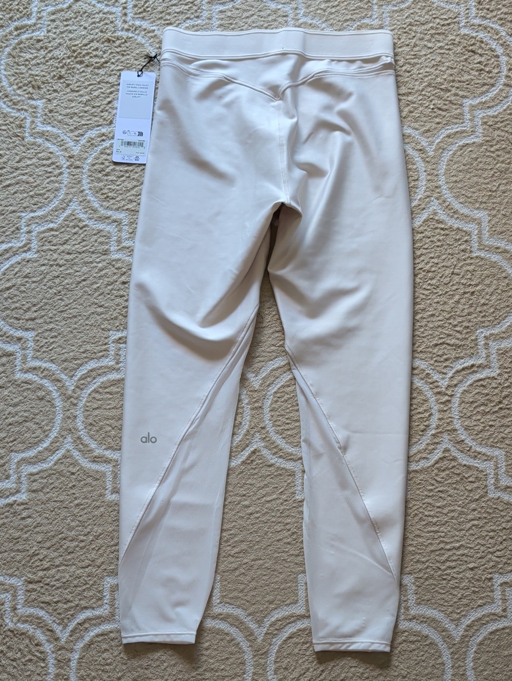 ALO Airlift High-Waist 7/8 Rebel Legging Ivory NWT - Picture 4 of 8